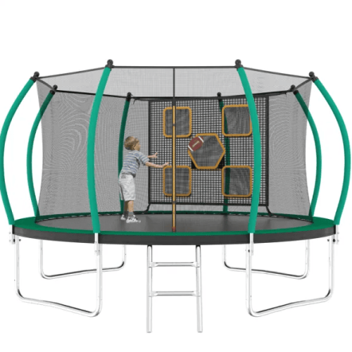 14FT Trampoline With Enclosure - Recreational Trampolines With Ladder, ASTM Approval Outdoor Trampoline For Kids 14FT Trampoline With Enclosure - Recreational Trampolines With Ladder, ASTM Approval Outdoor Trampoline For Kids